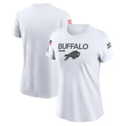 Buffalo Bills Legend Women's 2024 Salute To Service Performance T-Shirt (White)