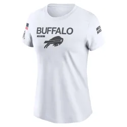 Buffalo Bills Legend Women's 2024 Salute To Service Performance T-Shirt (White)