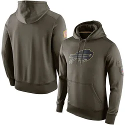 Buffalo Bills Men's Salute to Service KO Performance Hoodie (Olive)