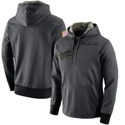 Buffalo Bills Men's Salute to Service Player Performance Hoodie (Anthracite)