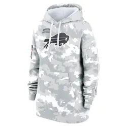 Buffalo Bills Women's 2024 Salute To Service Club Fleece Pullover Hoodie (Arctic Camo)