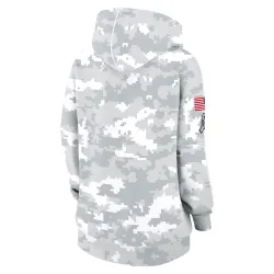 Buffalo Bills Women's 2024 Salute To Service Club Fleece Pullover Hoodie (Arctic Camo)