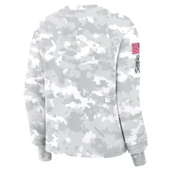 Buffalo Bills Women's 2024 Salute To Service Long Sleeve T-Shirt (Arctic Camo)