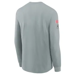 Buffalo Bills Youth 2024 Salute To Service Long Sleeve T-Shirt (Gray)