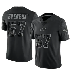 AJ Epenesa Buffalo Bills Limited Men's Reflective Jersey (Black)