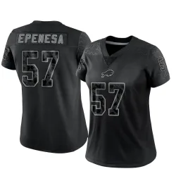 AJ Epenesa Buffalo Bills Limited Women's Reflective Jersey (Black)