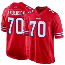 Alec Anderson Buffalo Bills Game Men's Alternate Jersey (Red)