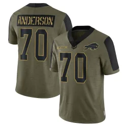 Alec Anderson Buffalo Bills Limited Men's 2021 Salute To Service Jersey (Olive)