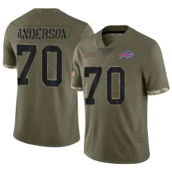 Alec Anderson Buffalo Bills Limited Men's 2022 Salute To Service Jersey (Olive)