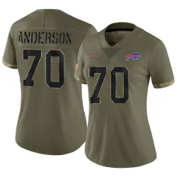 Alec Anderson Buffalo Bills Limited Women's 2022 Salute To Service Jersey (Olive)