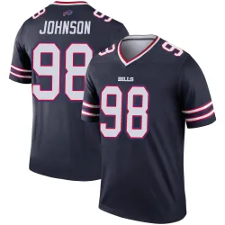 Austin Johnson Buffalo Bills Legend Men's Inverted Jersey (Navy)