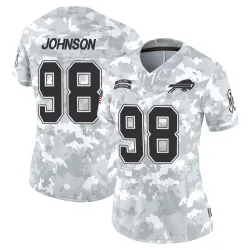 Austin Johnson Buffalo Bills Limited Women's 2024 Salute to Service Jersey (Arctic Camo)