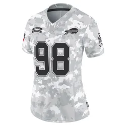 Austin Johnson Buffalo Bills Limited Women's 2024 Salute to Service Jersey (Arctic Camo)