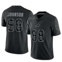 Austin Johnson Buffalo Bills Limited Youth Reflective Jersey (Black)