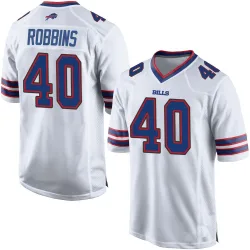 Brad Robbins Buffalo Bills Game Youth Jersey (White)