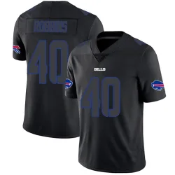 Brad Robbins Buffalo Bills Limited Men's Jersey (Black Impact)