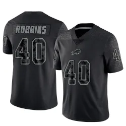 Brad Robbins Buffalo Bills Limited Men's Reflective Jersey (Black)