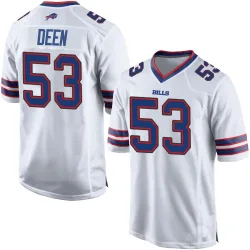 Branson Deen Buffalo Bills Game Youth Jersey (White)
