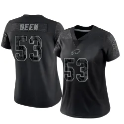 Branson Deen Buffalo Bills Limited Women's Reflective Jersey (Black)
