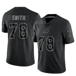 Bruce Smith Buffalo Bills Limited Men's Reflective Jersey (Black)