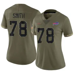 Bruce Smith Buffalo Bills Limited Women's 2022 Salute To Service Jersey (Olive)