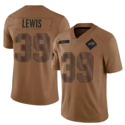 Cam Lewis Buffalo Bills Limited Men's 2023 Salute To Service Jersey (Brown)