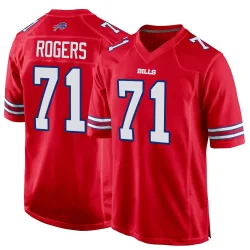 Casey Rogers Buffalo Bills Game Men's Alternate Jersey (Red)