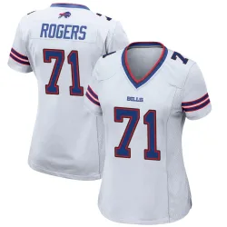 Casey Rogers Buffalo Bills Game Women's Jersey (White)