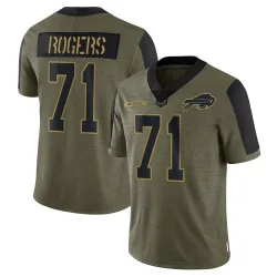 Casey Rogers Buffalo Bills Limited Men's 2021 Salute To Service Jersey (Olive)