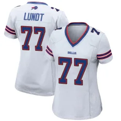 Chase Lundt Buffalo Bills Game Women's Jersey (White)