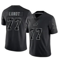 Chase Lundt Buffalo Bills Limited Men's Reflective Jersey (Black)