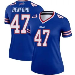 Christian Benford Buffalo Bills Legend Women's Jersey (Royal)