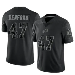 Christian Benford Buffalo Bills Limited Men's Reflective Jersey (Black)