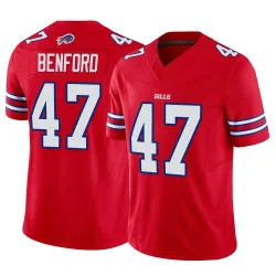 Christian Benford Buffalo Bills Limited Men's Vapor F.U.S.E. Jersey (Red)