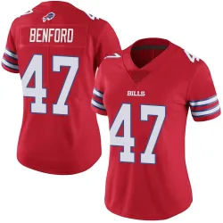 Christian Benford Buffalo Bills Limited Women's Color Rush Vapor Untouchable Jersey (Red)