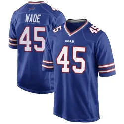 Christian Wade Buffalo Bills Game Men's Team Color Jersey (Royal Blue)