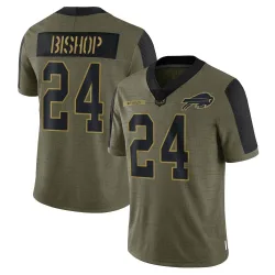 Cole Bishop Buffalo Bills Limited Men's 2021 Salute To Service Jersey (Olive)