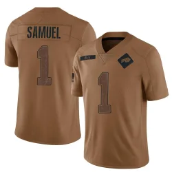 Curtis Samuel Buffalo Bills Limited Men's 2023 Salute To Service Jersey (Brown)