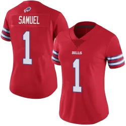 Curtis Samuel Buffalo Bills Limited Women's Color Rush Vapor Untouchable Jersey (Red)