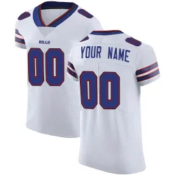 Custom Buffalo Bills Elite Men's Vapor Untouchable Jersey (White)