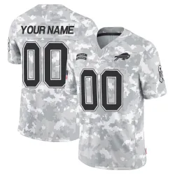 Custom Buffalo Bills Limited Men's 2024 Salute to Service Jersey (Arctic Camo)