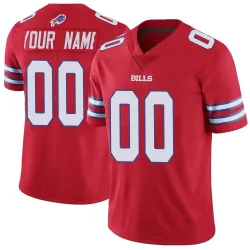 Custom Buffalo Bills Limited Men's Color Rush Vapor Untouchable Jersey (Red)