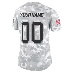 Custom Buffalo Bills Limited Women's 2024 Salute to Service Jersey (Arctic Camo)