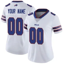 Custom Buffalo Bills Limited Women's Color Rush Vapor Untouchable Jersey (White)