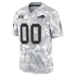 Custom Buffalo Bills Limited Youth 2024 Salute to Service Jersey (Arctic Camo)