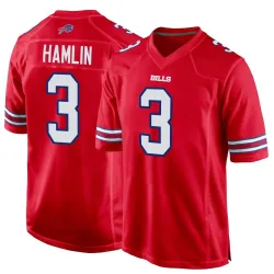 Damar Hamlin Buffalo Bills Game Men's Alternate Jersey (Red)