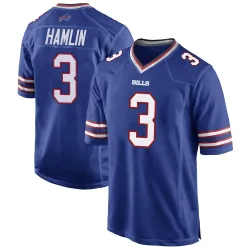 Damar Hamlin Buffalo Bills Game Men's Team Color Jersey (Royal Blue)