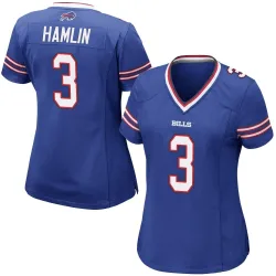 Damar Hamlin Buffalo Bills Game Women's Team Color Jersey (Royal Blue)