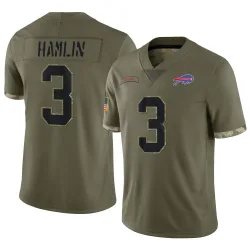 Damar Hamlin Buffalo Bills Limited Men's 2022 Salute To Service Jersey (Olive)