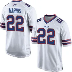 Damien Harris Buffalo Bills Game Men's Jersey (White)
